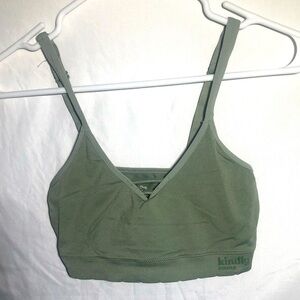 Kindly Yours Size M Mint Green Sports Bra Adjustable Straps.Missing Pads.